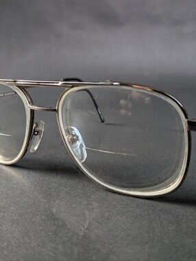 Zimco Aviator Eyeglass Frames Gunmetal Full Rim 54-18-140 Vintage Style Korea